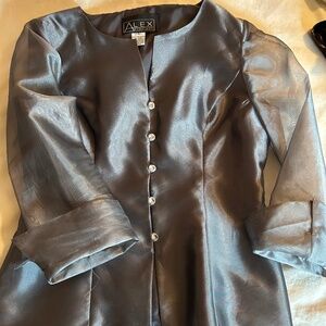 Evening organza blouse